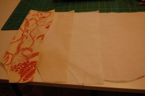 Layers for valances of bed hangings