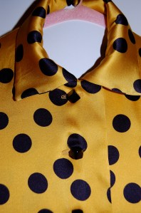 Bakelite buttons and blouse