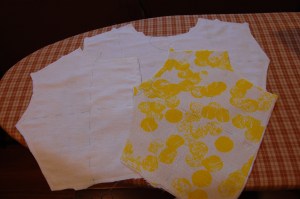 Yellow linen dress