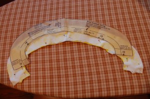 Yellow linen dress armhole