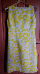 Yellow linen dress