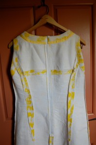 Yellow linen dress