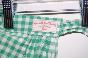 I added a label with my name on it!