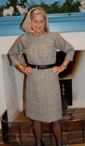 I can wear this dress as a sheath, unbelted, but I love it with this Coach black belt.