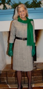 With green gloves for a '50s' look!