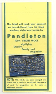 A pristine label, still attached to its card.