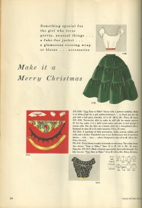 The two tops shown on this page would be very stylish today.  And the grouping of accessories just happens to from a pattern which i own.