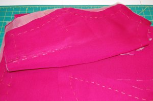 My pile of basted pieces.