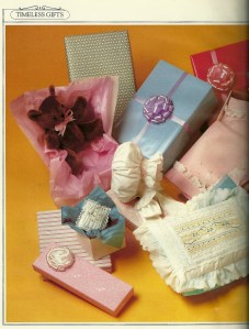 And here is a sampling of some of the timeless gifts, instructions for which are presented in the book. Even the teddy bear can be home-made!