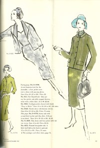 Here is the opposing page to the previous illustration - more on the "Chanel look."
