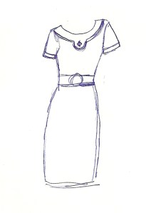 More about the belt later - it was ready before the dress was even cut out.