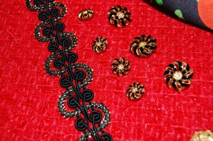 My trim and buttons - click on the photo to see them close-up.