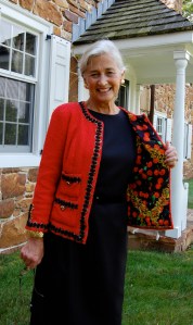 There is nothing shy about this lining fabric!