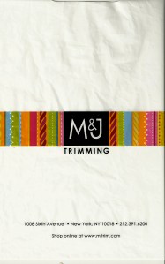 Shopping for Fabric - M & J bag