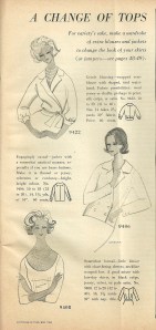 Another beautiful wrap blouse among the suggestions!