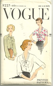 Looking at blouses 1957