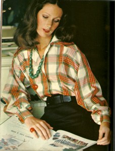 Made up in a plaid taffeta.