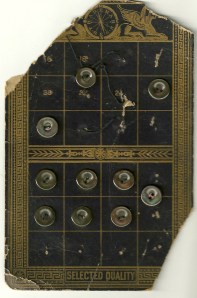 The holes on two of the buttons were a little off center, but fortunately, I only needed 8 of them!