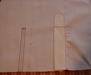 I practiced on muslin first!