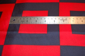 The ruler will help you get a feel for the size of the squares. Click on the photo for a close-up view.