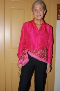 With a cashmere blend scarf, for a dressier look.