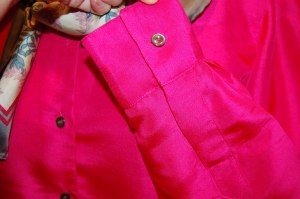 I am fairly happy with how these plackets turned out. I can't ever remember making this type of placket before, so I guess it was a first for me!