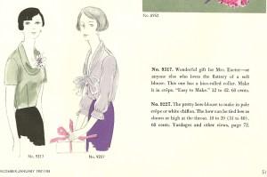 The blouse was featured in the December/January 1957-58 issue.