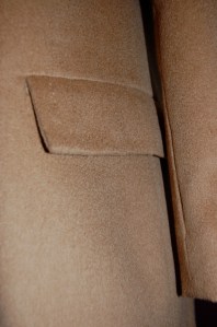 The topstitching is very subtle, but you can see it here on the pocket flap.