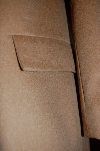 The topstitching is very subtle, but you can see it here on the pocket flap.