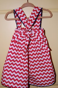 A full view of the back of the dress.