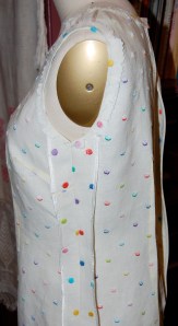 Side seams finished with Snug Hug.