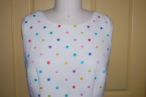 A close-up of the bodice.