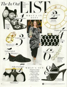 Linen dotted dress - HB magazine