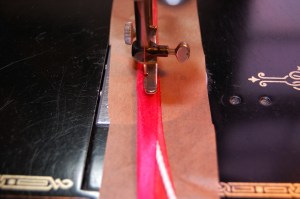 The tissue is brown (which is just some I happened to have with my gift wrapping supplies.)