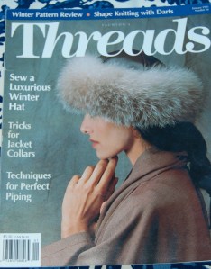 I have many odd issues of Threads Magazine, but earlier in the year I bought the Threads Magazine Archive 1985-2013, available on their website. I can't recommend it highly enough - decades of sewing advice and expertise is readily available at the click of your computer mouse!