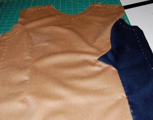The front, showing the seam detail which I like so much.