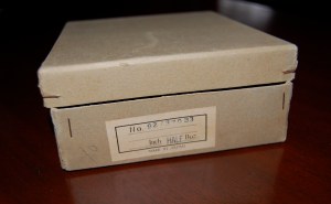 This small label is the only identifying aspect on the box.