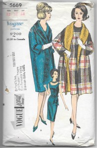 I love both the coat and the dress (with two variations) featured in this pattern.