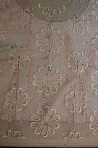 Small daisies close to the bust seemed to be okay.