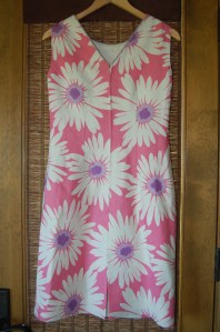 This full photo of the back of the dress shows some more of the pattern matching.