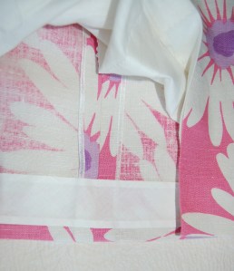 The faced hem, plus a view of the seams which I finished with Hug Snug seam binding.