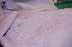 Just for example, the most important ingredient in making successful bound buttonholes is precise marking.