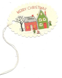 From my house to your house, Merry Christmas! (Cavallini & Co. vintage-inspired tag)