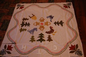 I would occasionally place the border pieces on the edges to see if I like how it looked. With quilts, I am known to make decisions as i go along.