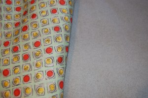 Wool challis on the left and vintage cashmere on the right.