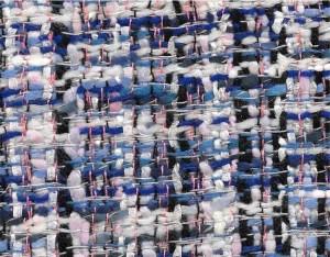 How wonderful that Pantone's two "colors of the year" - pink and blue - are the color way for this boucle.