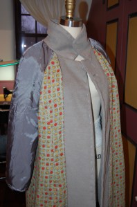 An inside out view, trying out the lining.