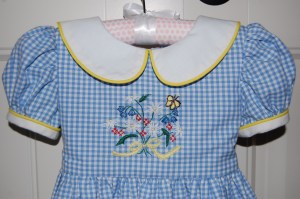 And a close-up look at what makes this little dress so endearing, besides the little person who will wear it!