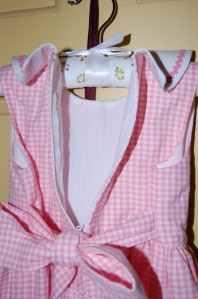 The bodice is lined in soft white cotton, which makes a lovely finish.