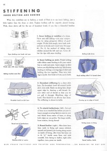 Here is just one page from the 1957 Vogue Dressmaking Book which shows some "inner workings."
